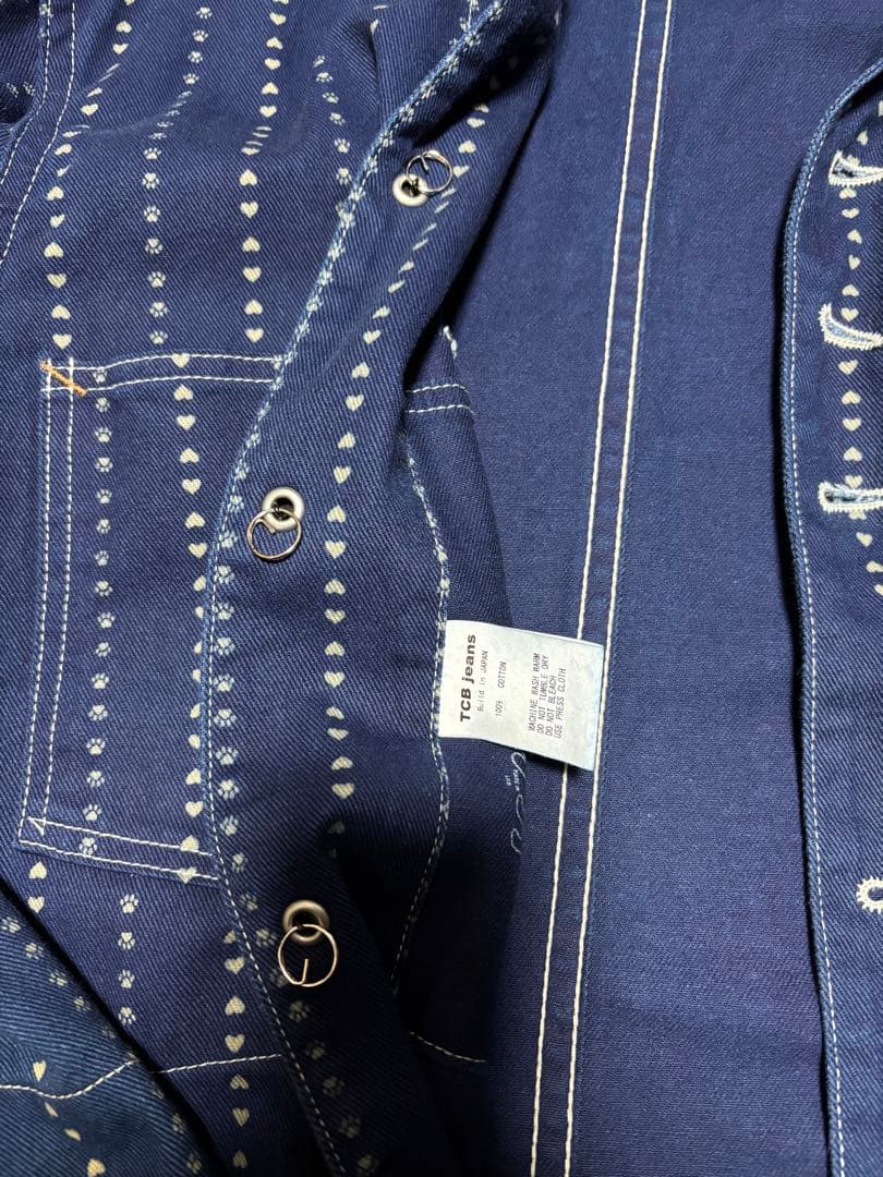 TCBジーンズ キャットハート カバーオール サイズ40