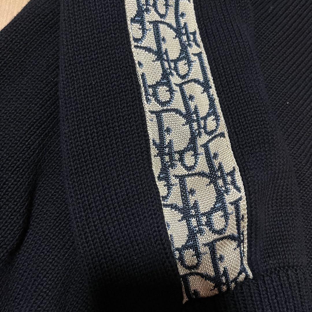 DIOR ディオールオム　オブリーク　コットン　ニット　セーター　S ホワイト