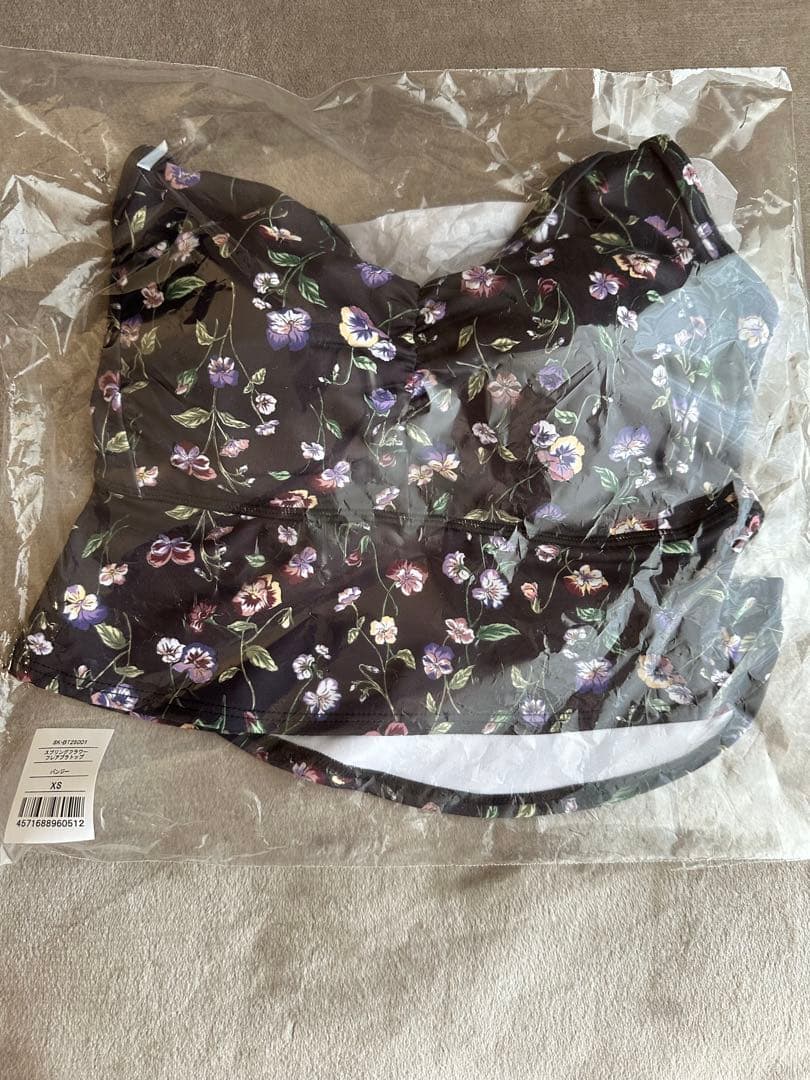 【新品タグ付未開封】SUKALAスプリングフラワーフレアブラトップ パンジーXS