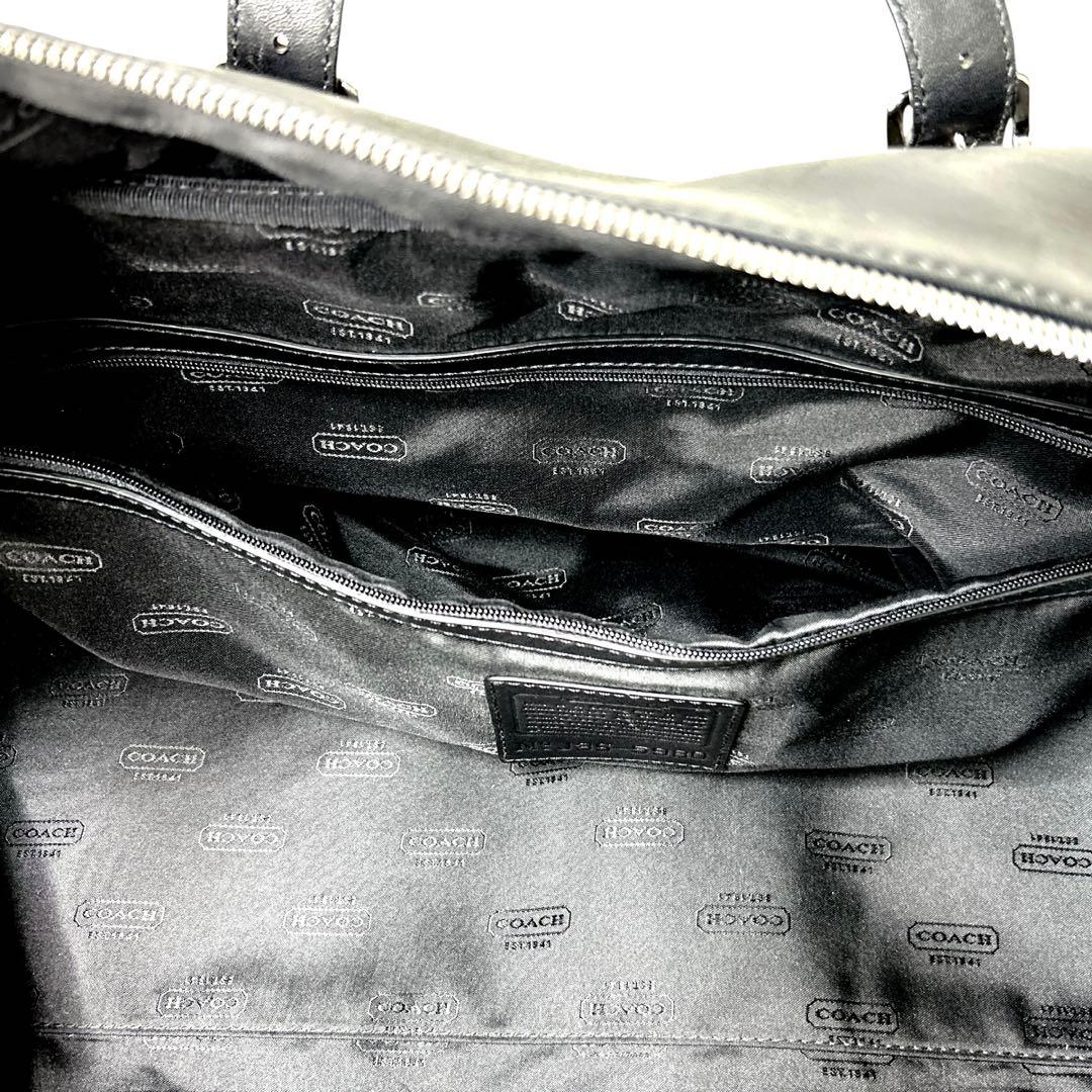 オールドコーチ　ボストンバッグ　レザー フルグレイン 2WAY大容量 黒　旅行