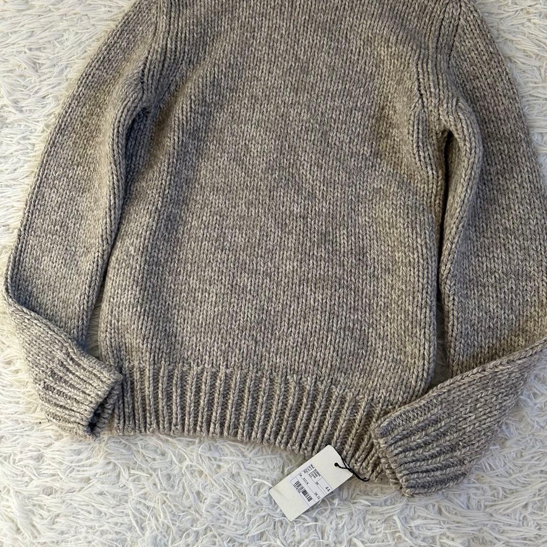 新品 ZANONE 保温性抜群 ヤク ウール　ローゲージ タートルネック 44