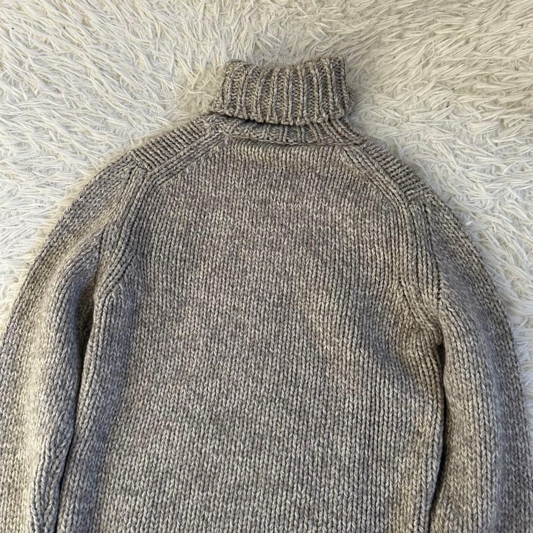 新品 ZANONE 保温性抜群 ヤク ウール　ローゲージ タートルネック 44