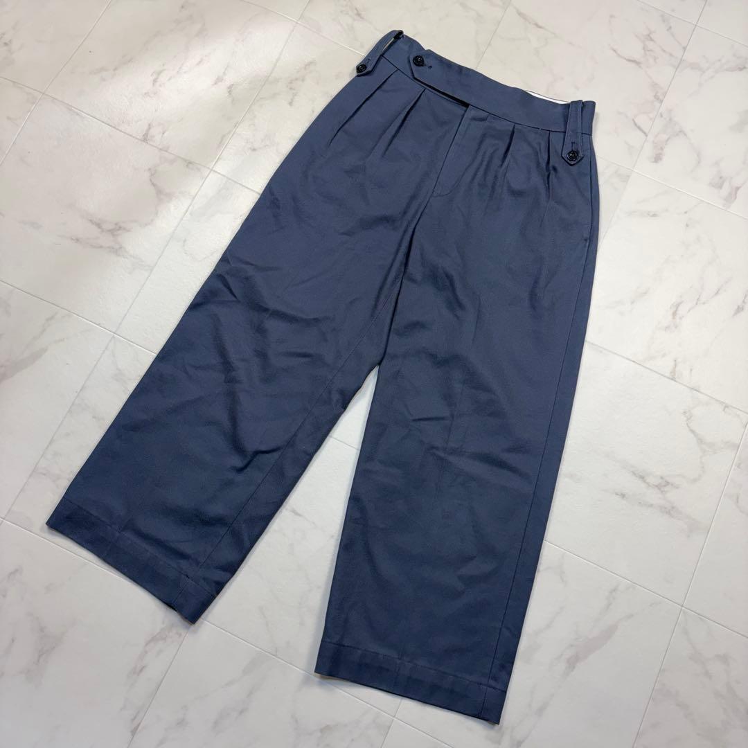 タンジェント　ヘンリー　スラックス　チノパン　タック　38 グレー