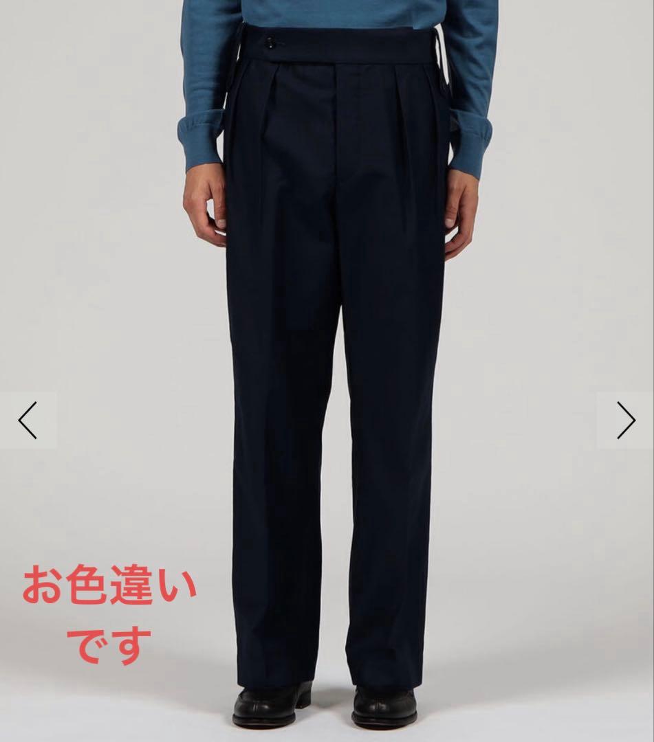 タンジェント　ヘンリー　スラックス　チノパン　タック　38 グレー