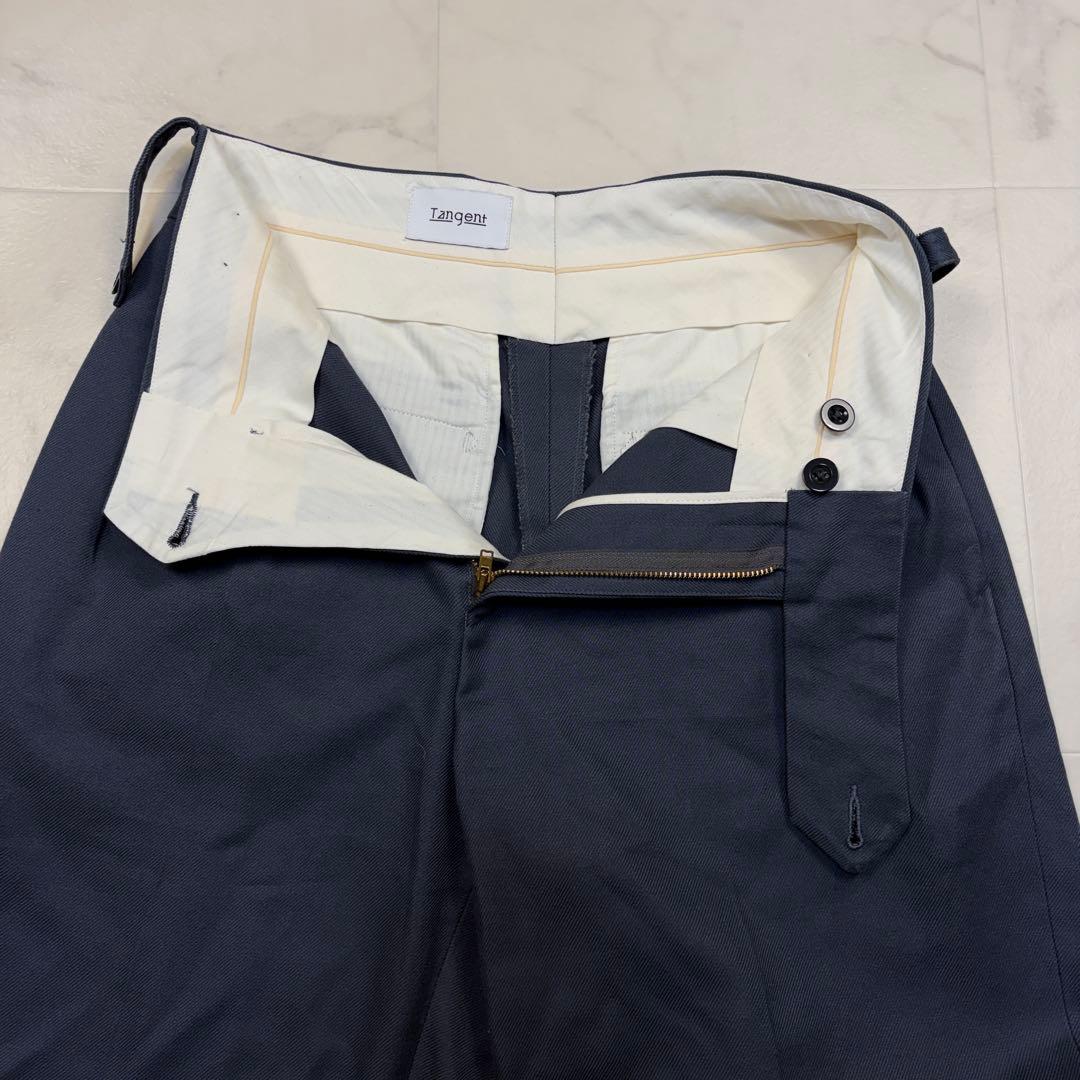 タンジェント　ヘンリー　スラックス　チノパン　タック　38 グレー