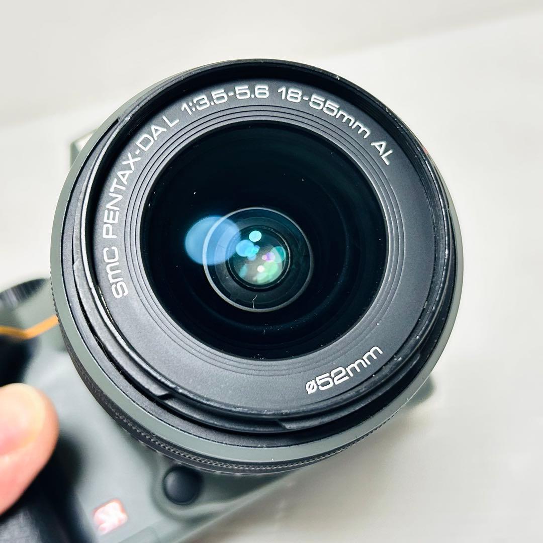 希少 PENTAX デジタル一眼レフカメラ K-m 限定オリーブ 標準レンズ付き