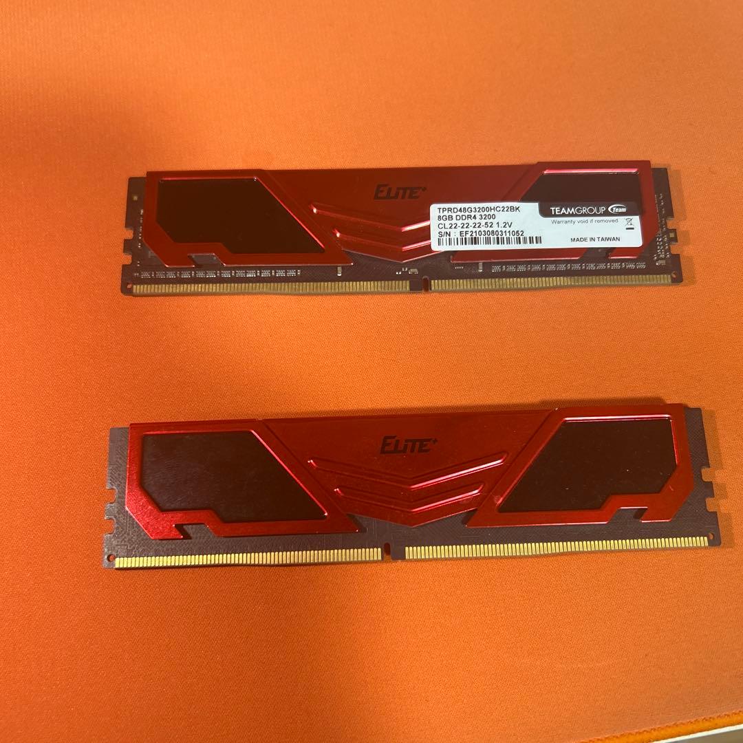 Team DDR4 3200MHz 16GB (8GBx2枚)