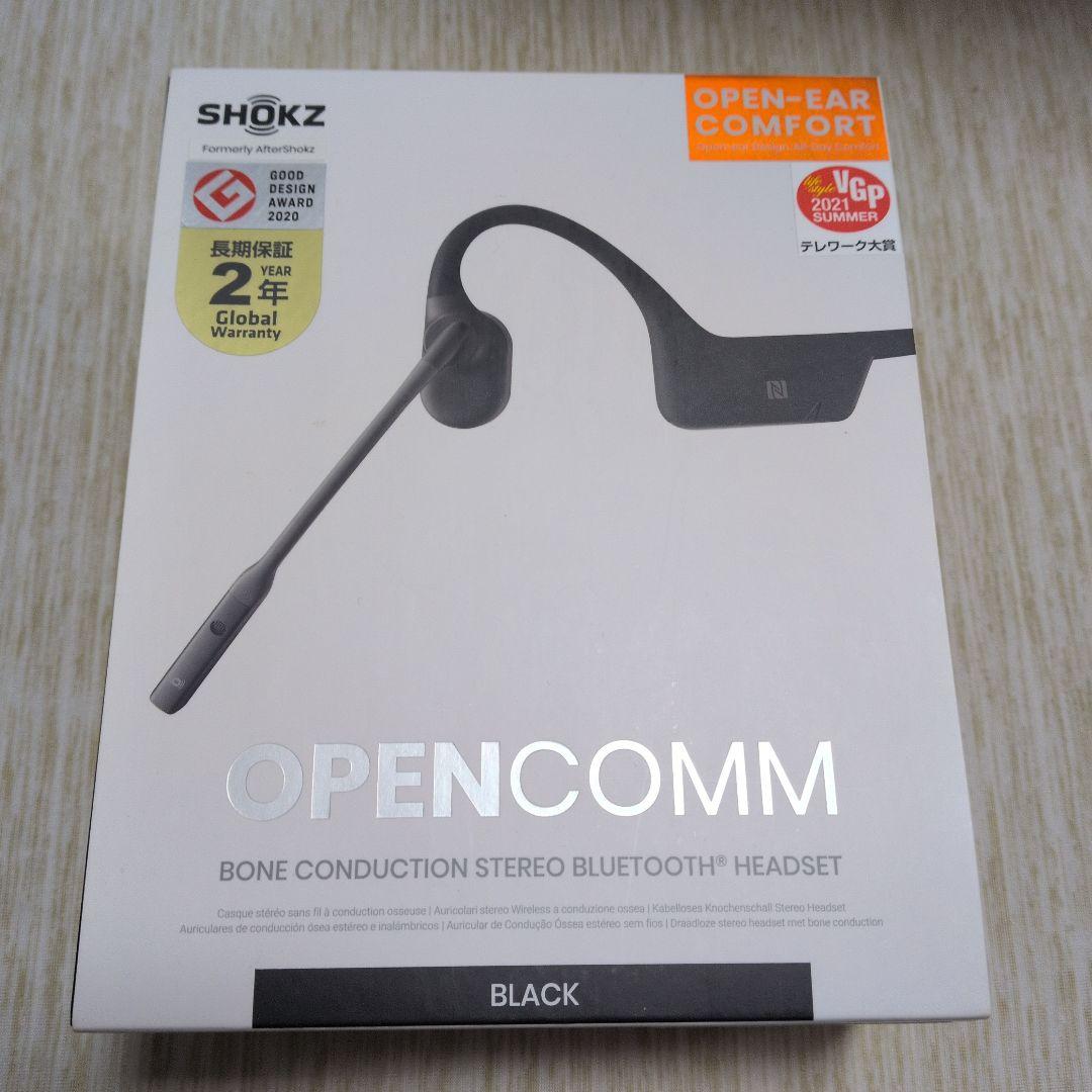 ヘッドホン SHOKZ OPENCOMM BLACK