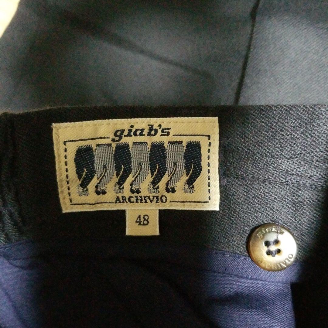 ドンルク　giab's ARCHIVO　パンツ　スラックス　ネイビー