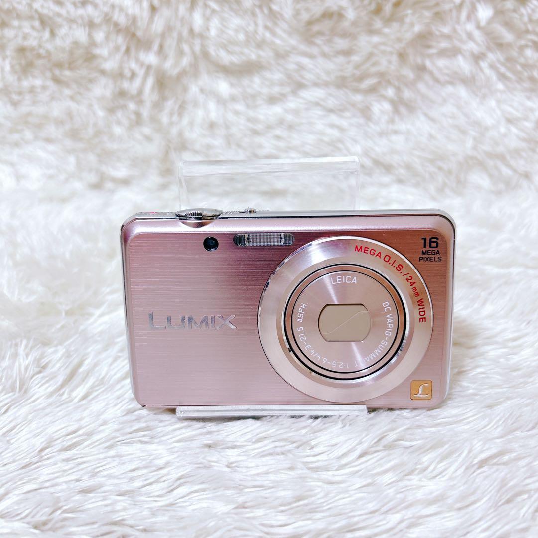 未使用級　動作確認済み　パナソニック　dmc-fh8 コンデジ　カメラ　ピンク