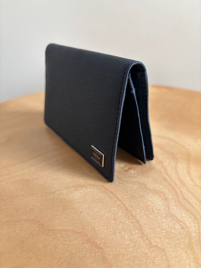 Porter ネイビー レザー 名刺入れ