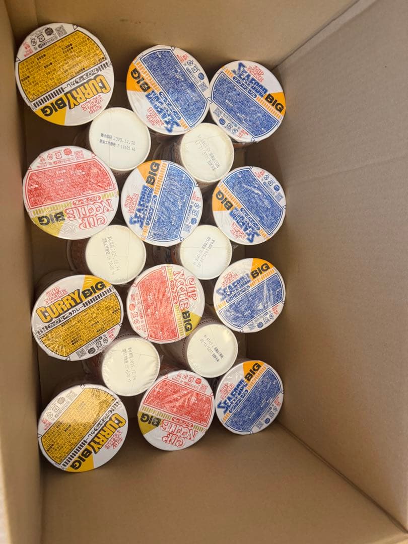 カップヌードルBIG 48個セット(カレー16.シーフード16.ノーマル16)