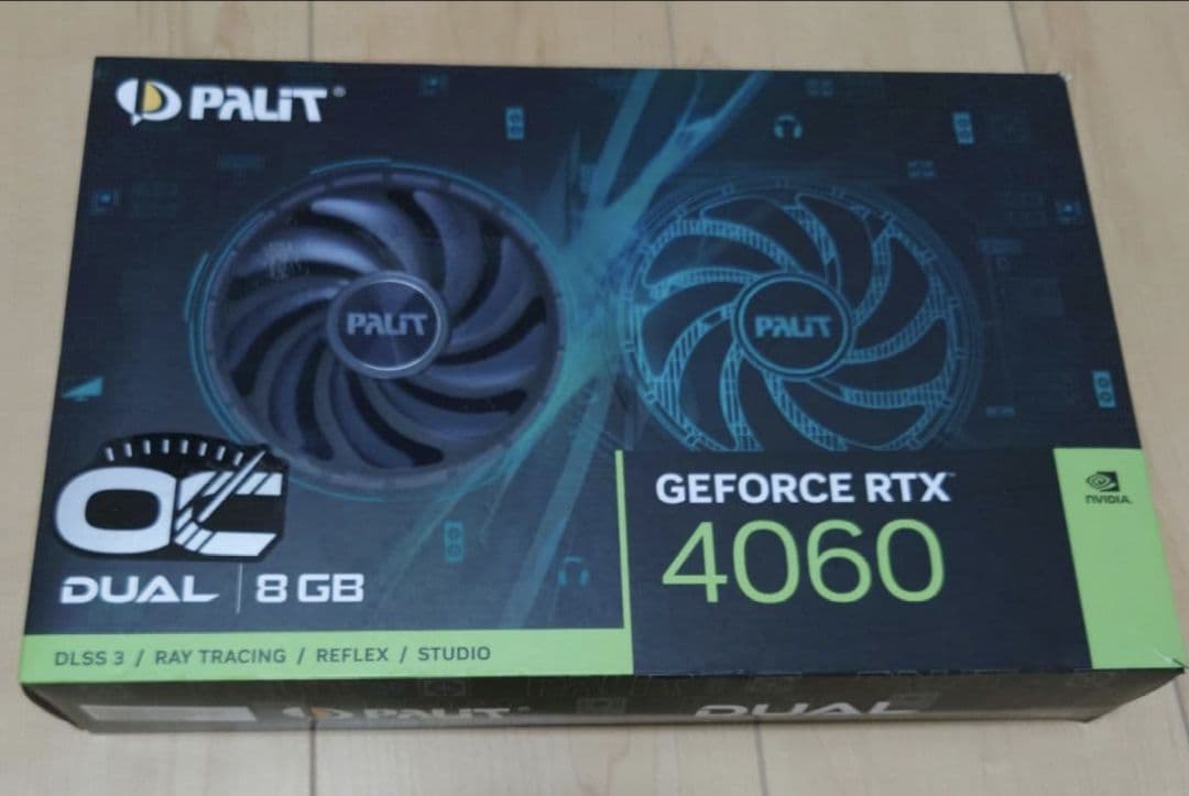 グラフィックボード・グラボ・ビデオカード Palit GeForce RTX 4060 8GB OC DUAL