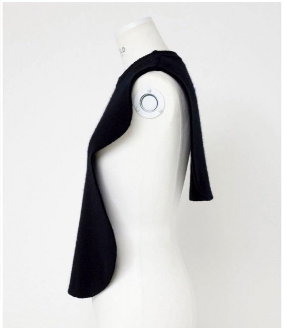 人気 美品 エンフォルド CIRCLE KNIT BIB サークルニットビブ 黒