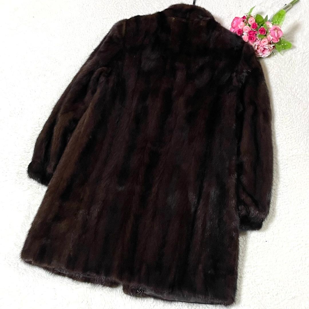 【美品】サンマルコ ミンク 本毛皮 コート 衣装ケース付き サイズL相当