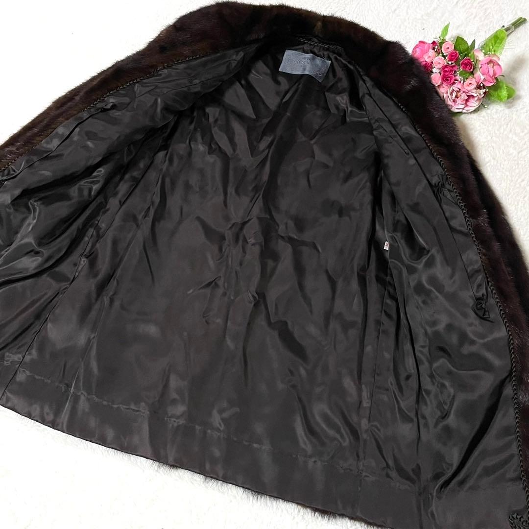 【美品】サンマルコ ミンク 本毛皮 コート 衣装ケース付き サイズL相当