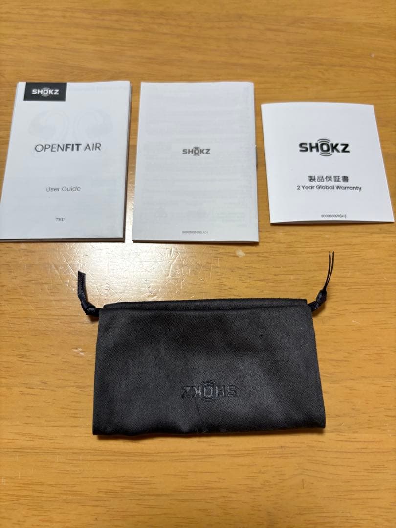 Shokz OpenFit Air オープンイヤー イヤホン ワイヤレスイヤホン