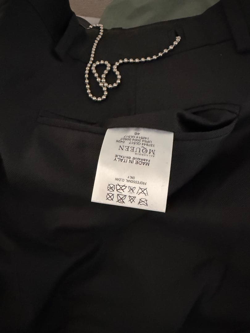 未使用品　Alexander McQueen ブラック スラックス