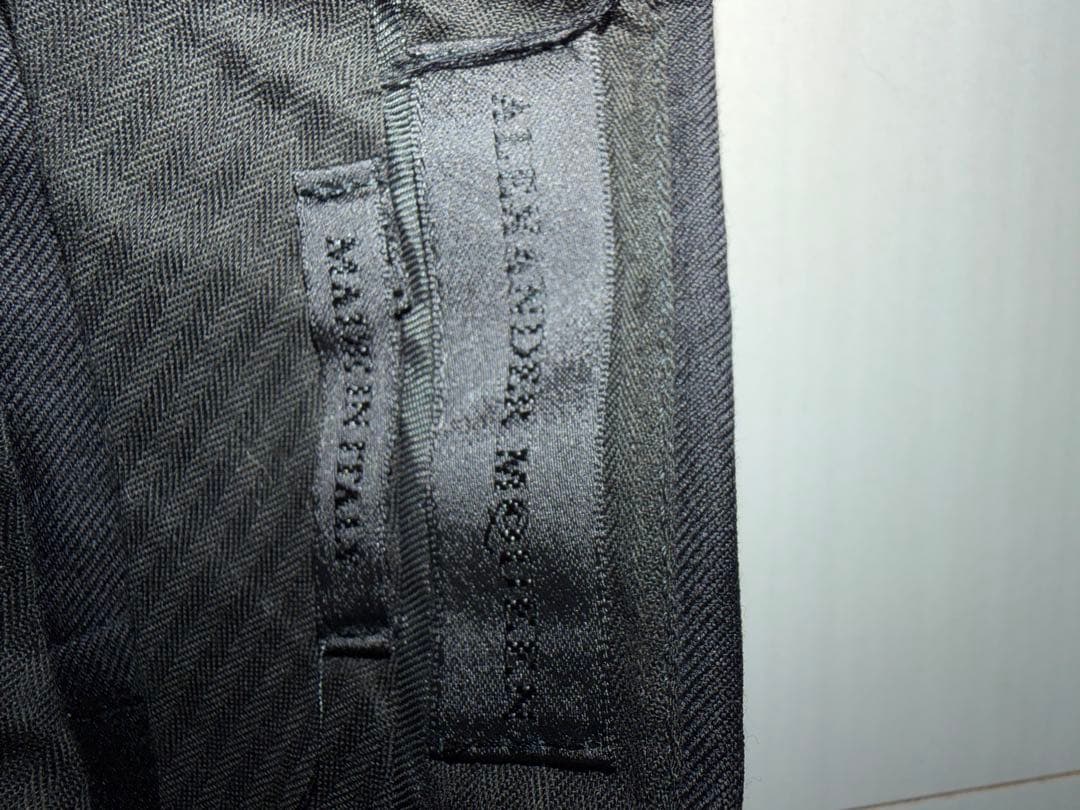 未使用品　Alexander McQueen ブラック スラックス