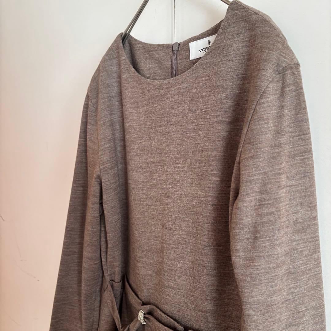 MORABITO モラビト プルミエ ロングワンピース リボン フレア