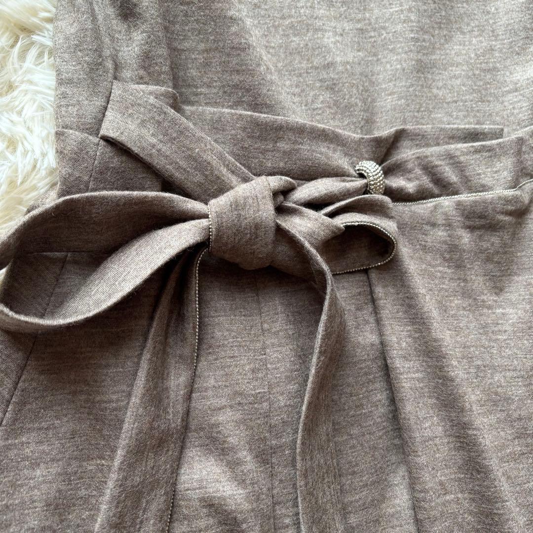 MORABITO モラビト プルミエ ロングワンピース リボン フレア