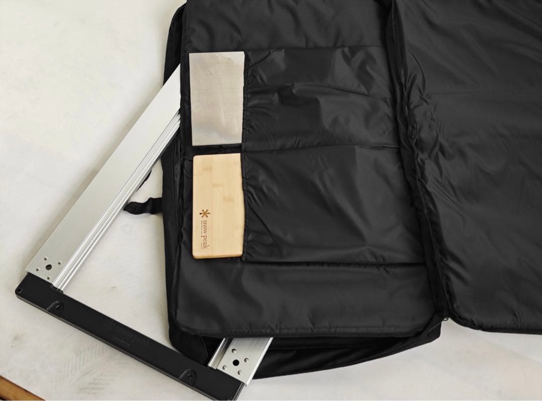 スノーピークIGT ロングバック 4ユニット 3層収納バック 天板と脚収納可能