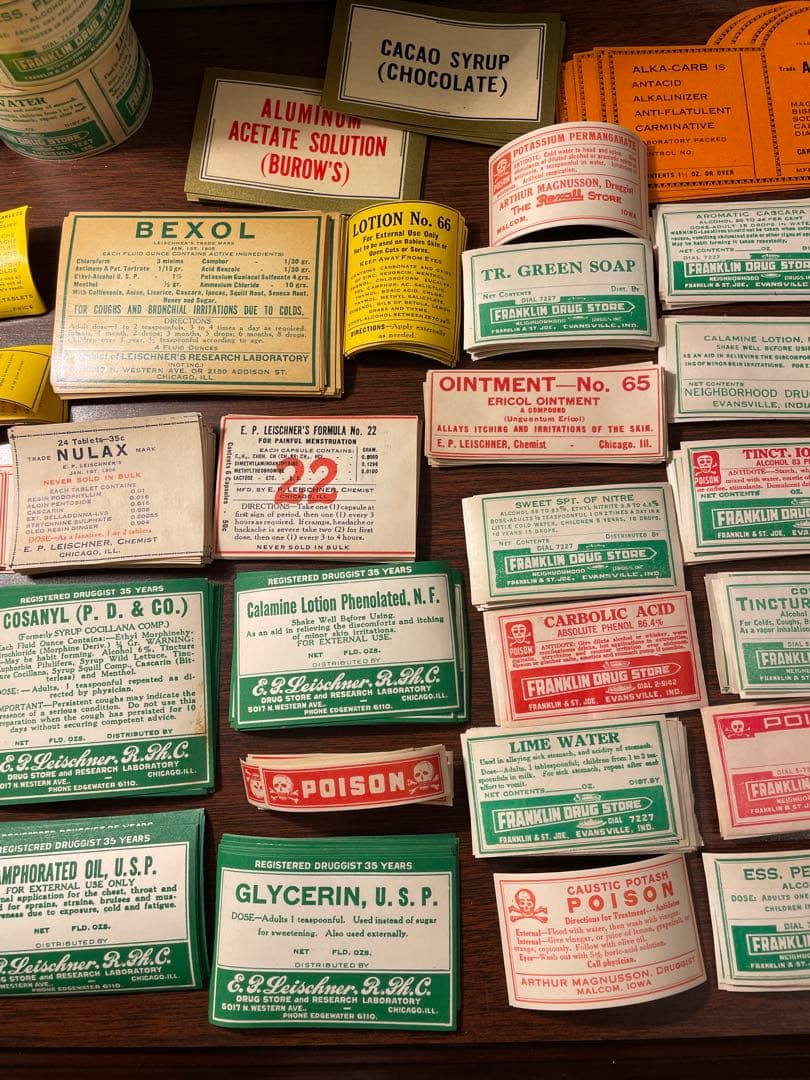 海外　ファーマシーラベル　50種各1枚　50枚✖️3