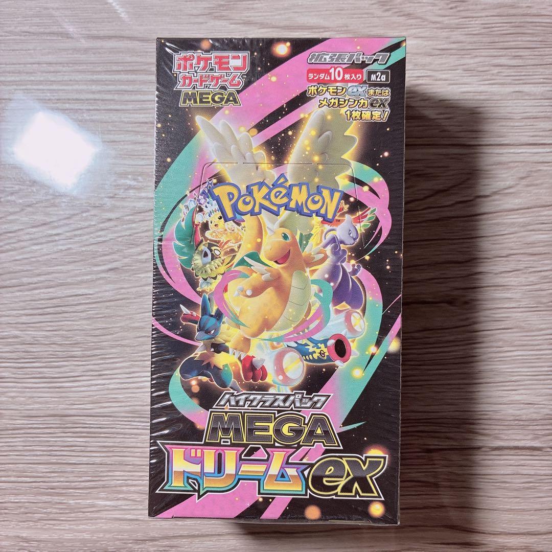 【新品未開封】ポケモンカードゲーム MEGAドリームex シュリンク付き1Box