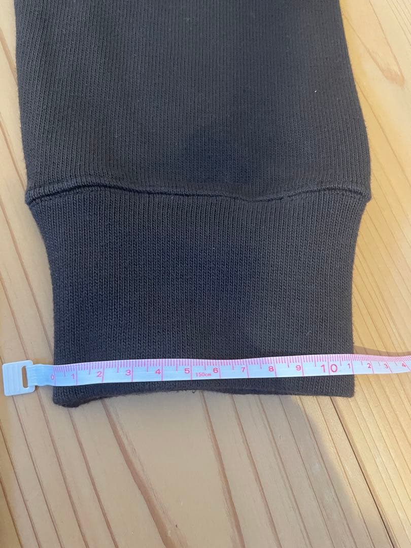 STONE  ダークブラウン ニット クォータージップ XL