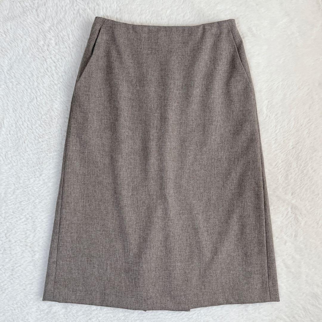 小さいサイズ✨23区 ウールライクカルゼ ノーカラー スカートスーツ 近年モデル