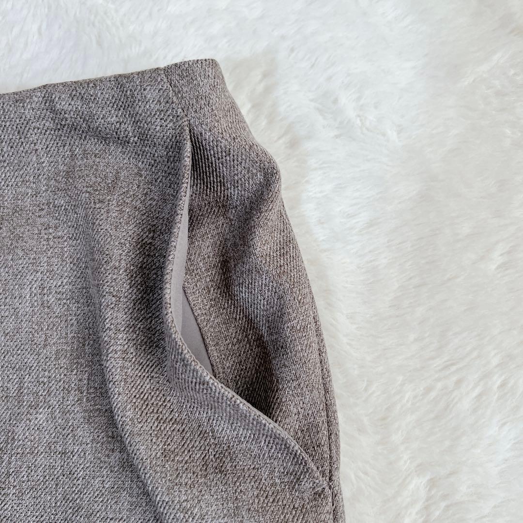 小さいサイズ✨23区 ウールライクカルゼ ノーカラー スカートスーツ 近年モデル