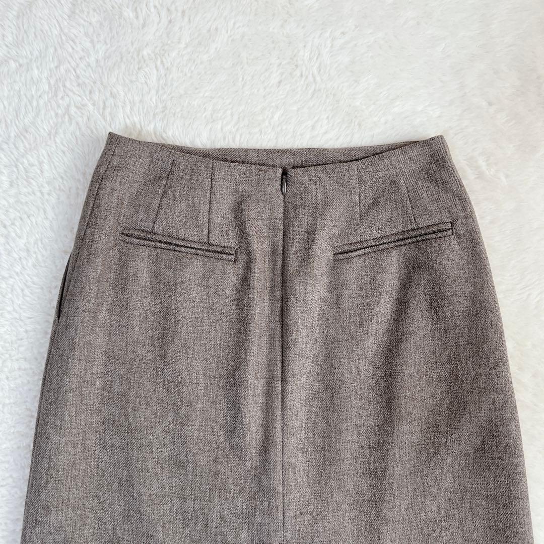 小さいサイズ✨23区 ウールライクカルゼ ノーカラー スカートスーツ 近年モデル
