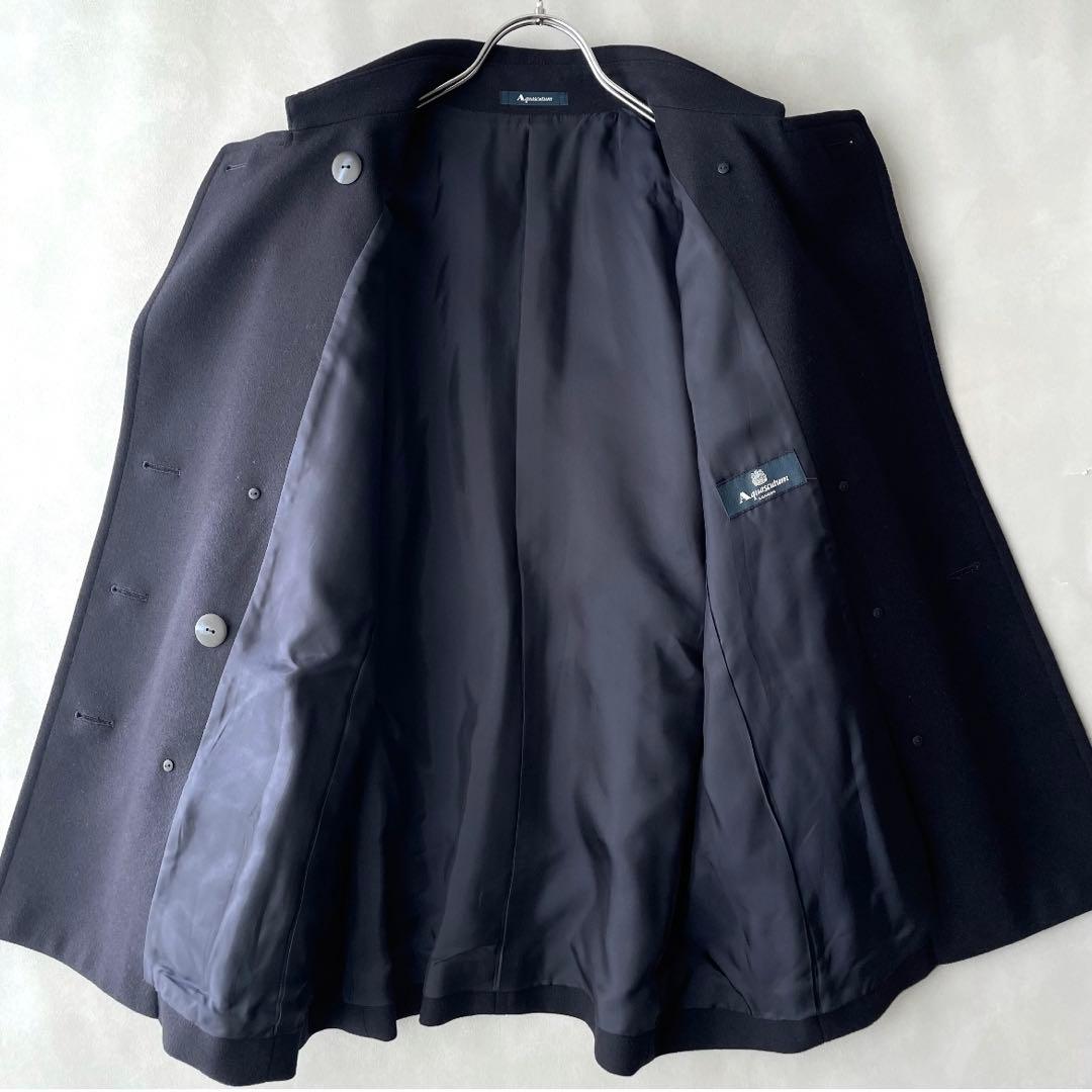 極美品✨アクアスキュータム 10万　ウールメルトン　ピーコート　M 8 ネイビー