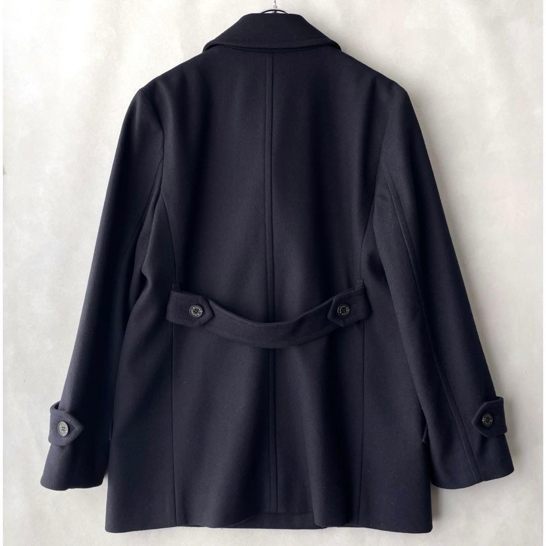 極美品✨アクアスキュータム 10万　ウールメルトン　ピーコート　M 8 ネイビー