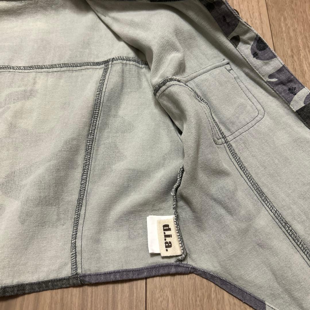 d.i.a. 迷彩柄 クロップドジャケット