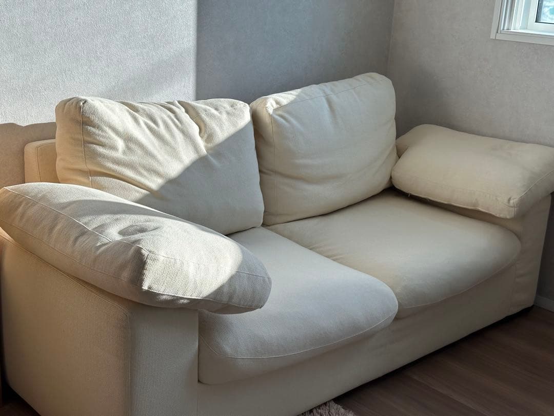 限界値下げ　2人掛け用ソファ　布張り