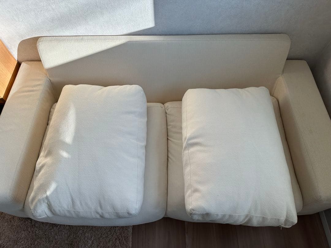 限界値下げ　2人掛け用ソファ　布張り