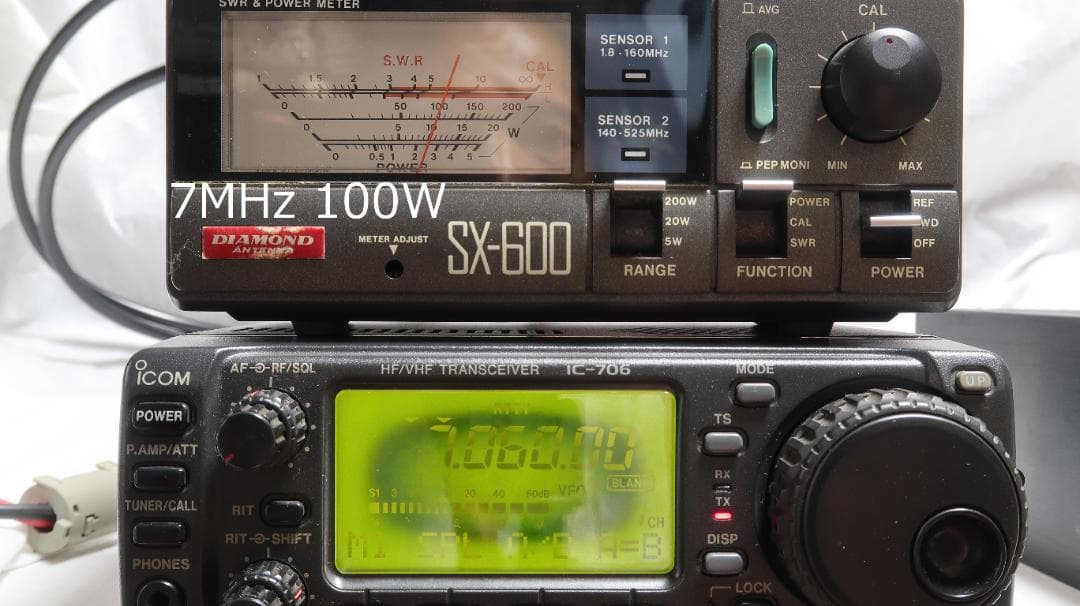 ICOM IC-706 HF/50MHz/144MHz オールモードハイパワー機