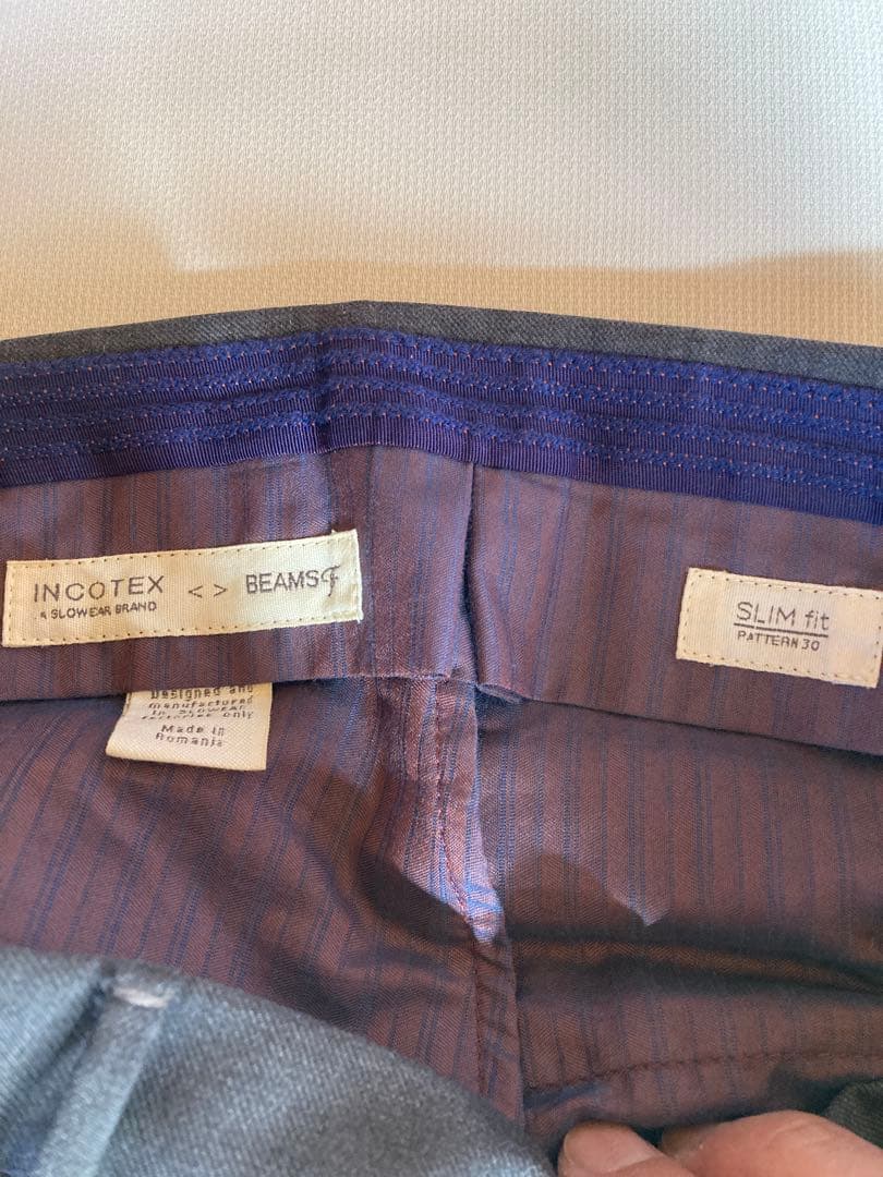 INCOTEX（BEAMS　F）グレースラックス　48