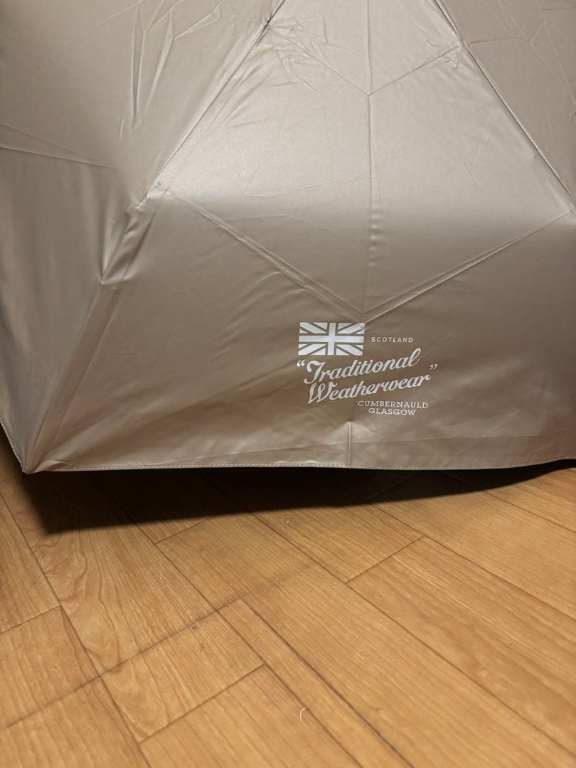 折りたたみ傘 Traditional Weatherwear 裏側ヒョウ柄