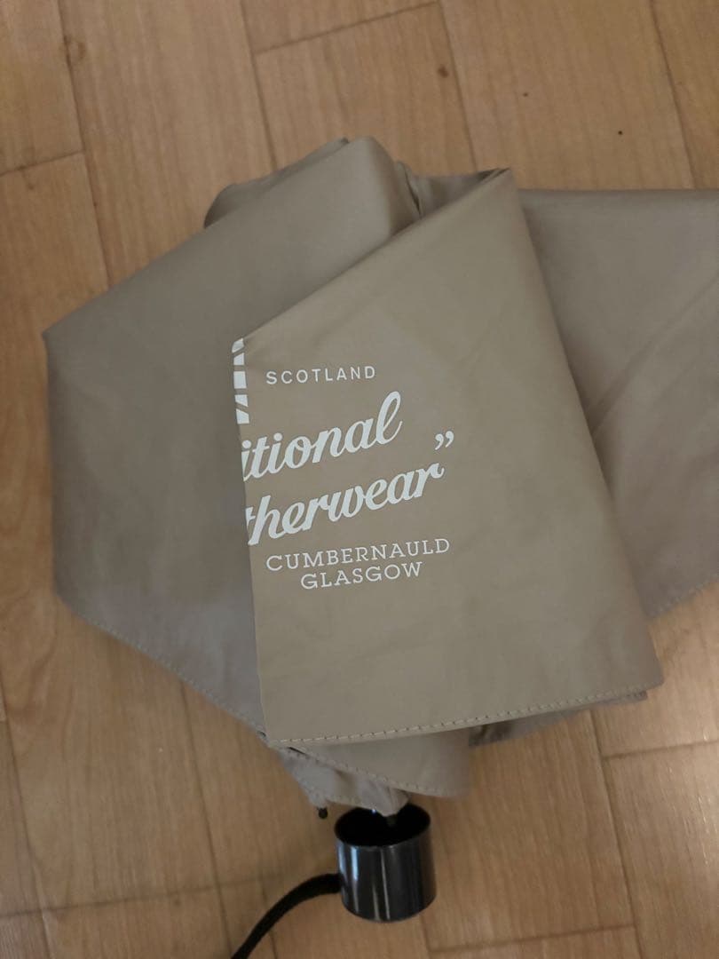 折りたたみ傘 Traditional Weatherwear 裏側ヒョウ柄