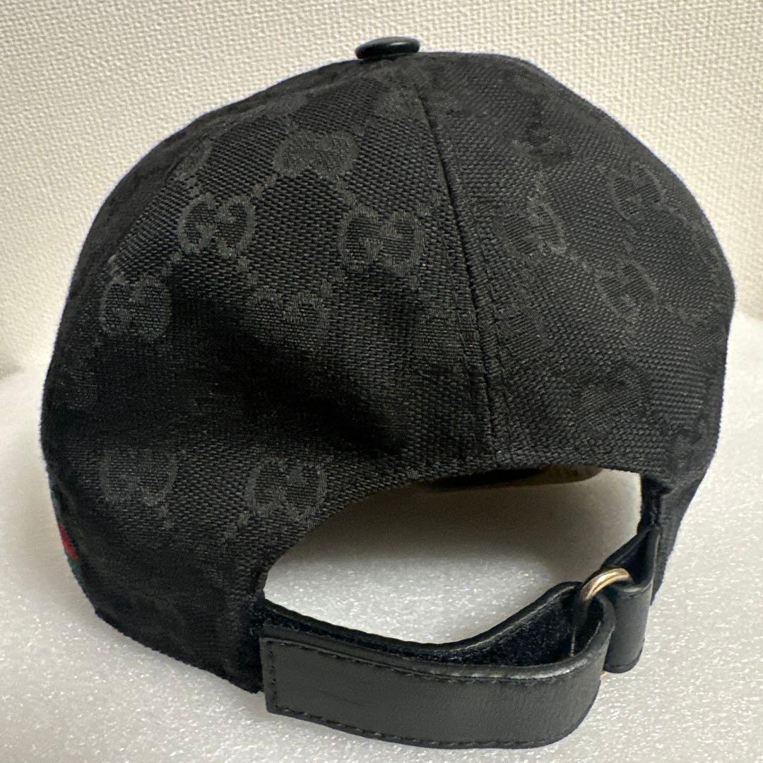 即購入⭕️週末限定値下げ　Gucci GGパターン ブラックキャップ