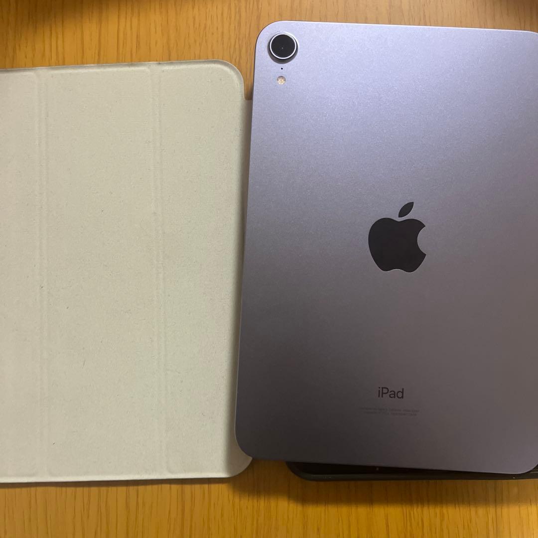 極美品！　Apple iPad mini6世代 256G パープル　ケース付