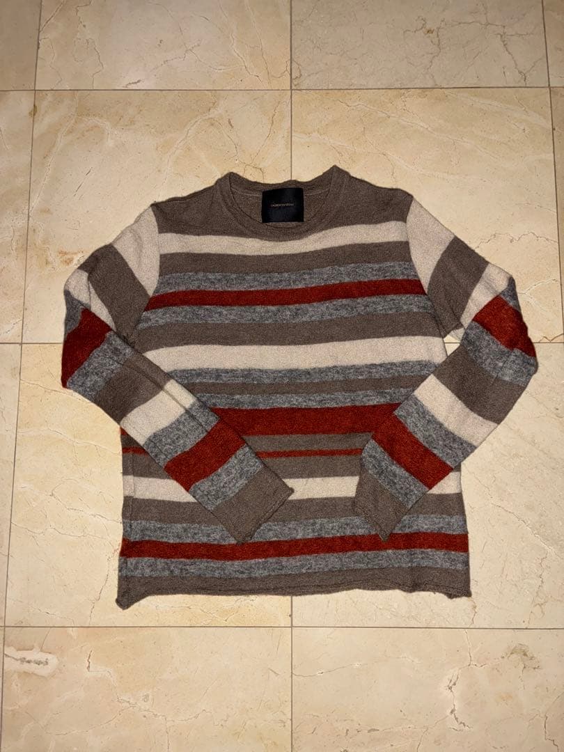 Undercover ボーダーニットサンプル品Mサイズ 13000円→9500円