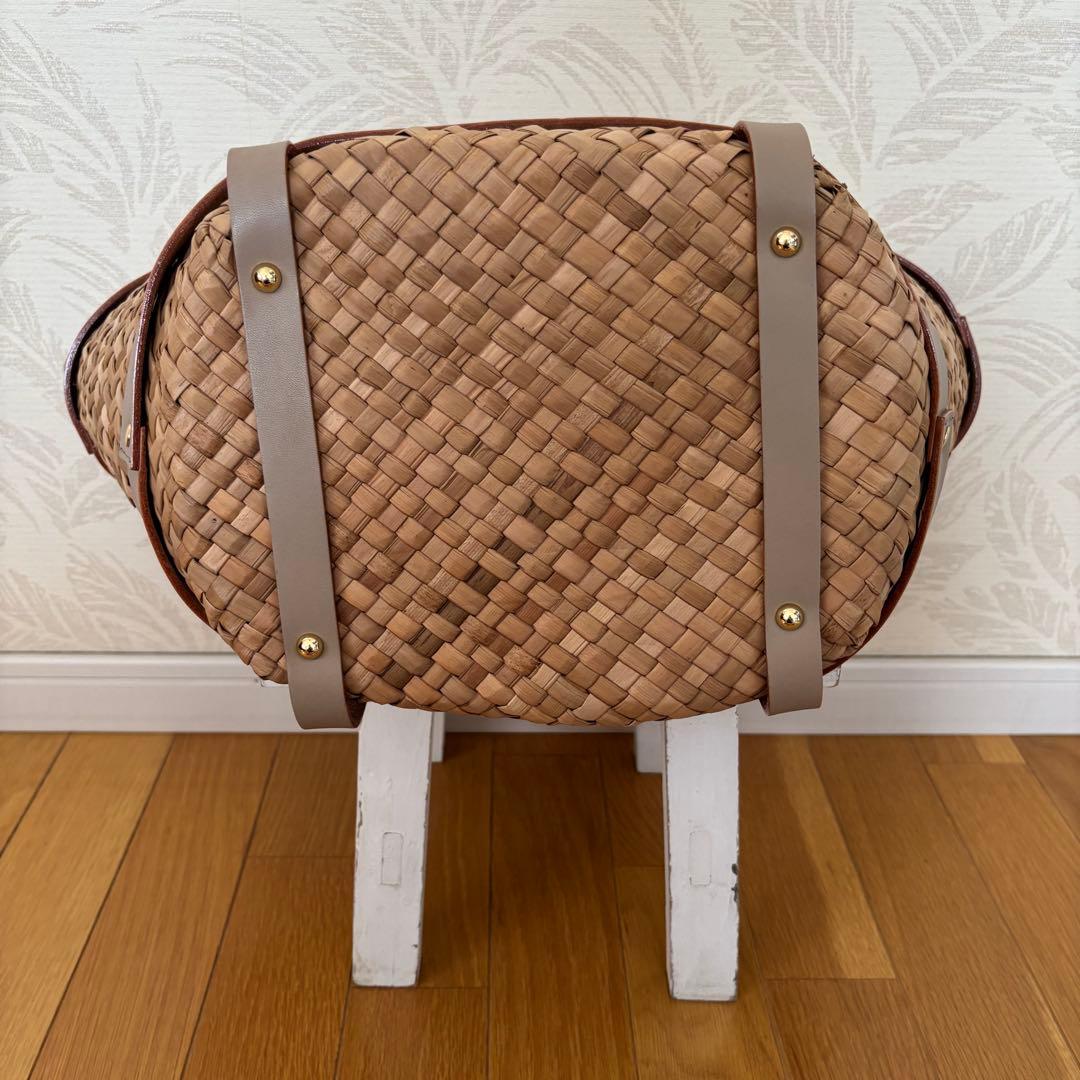 VIOLAd'ORO ヴィオラドーロ 革 かごバッグ トートバッグ ショルダー