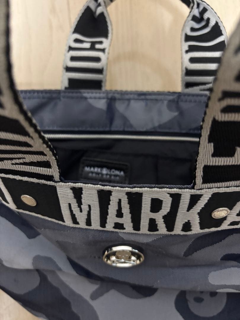 MARK&LONA マークアンドロナ カモフラ柄 カートバッグ ラウンドバッグ