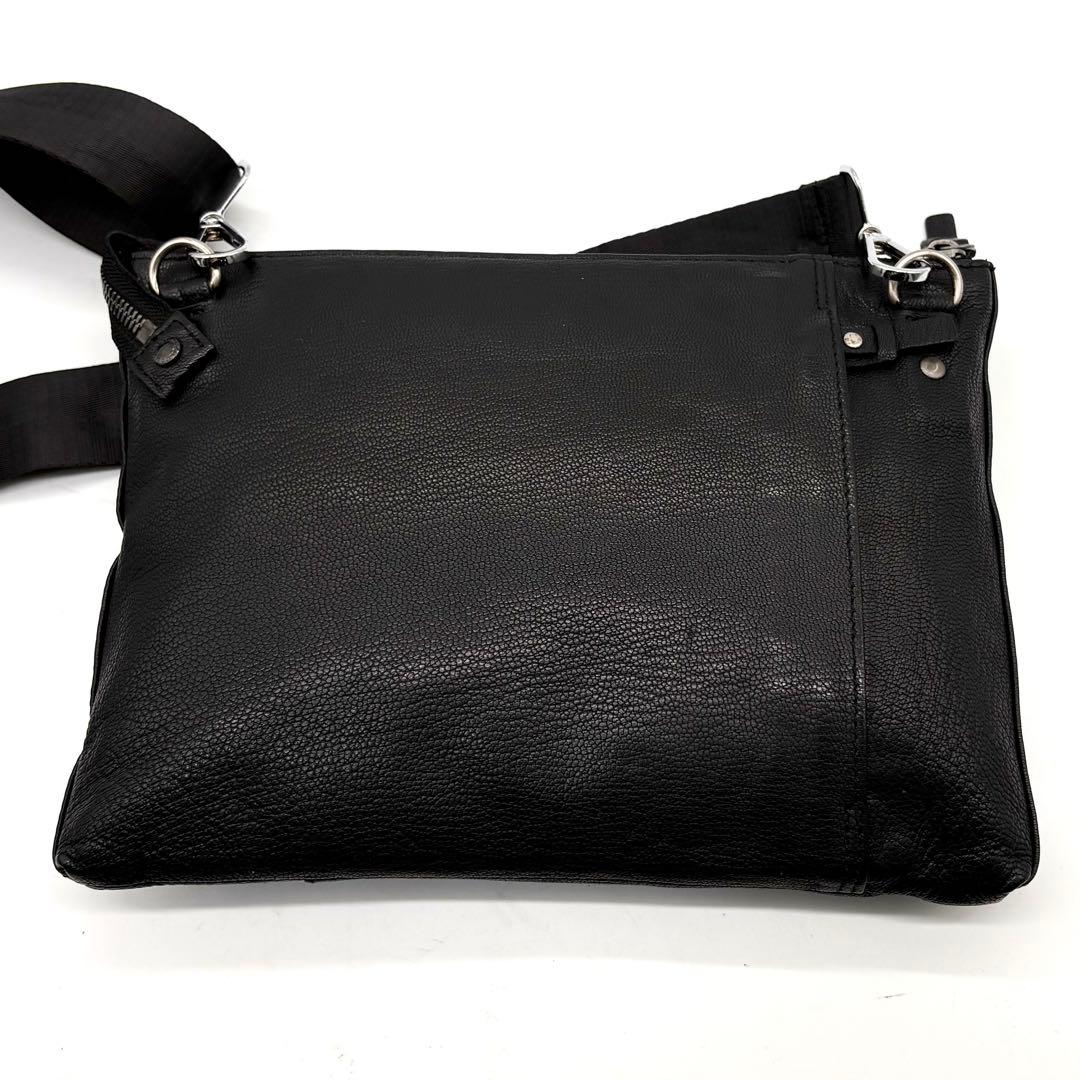 【極美品】ポーター ランブラー ショルダーバッグ レザー 斜め掛け ブラック