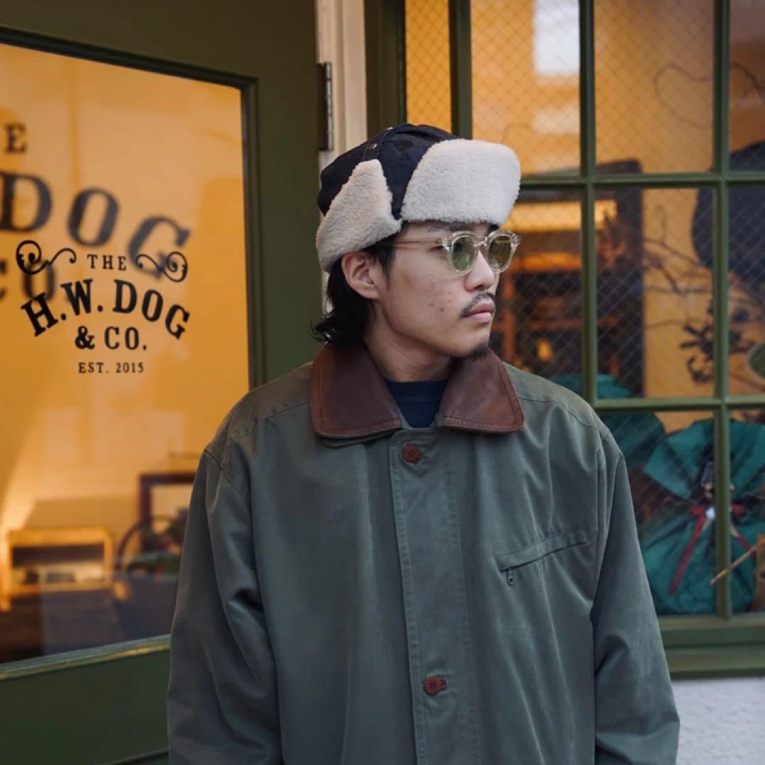 THE H W DOG ドッグ　フライトキャップ ボンバーキャップ デニム