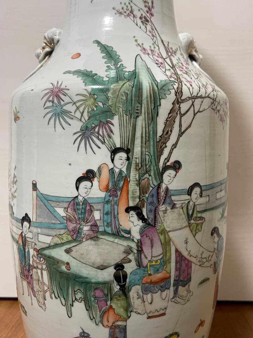 a sa hi　花瓶 58cm 焼き物 アンティーク　中国美術ニュウあり