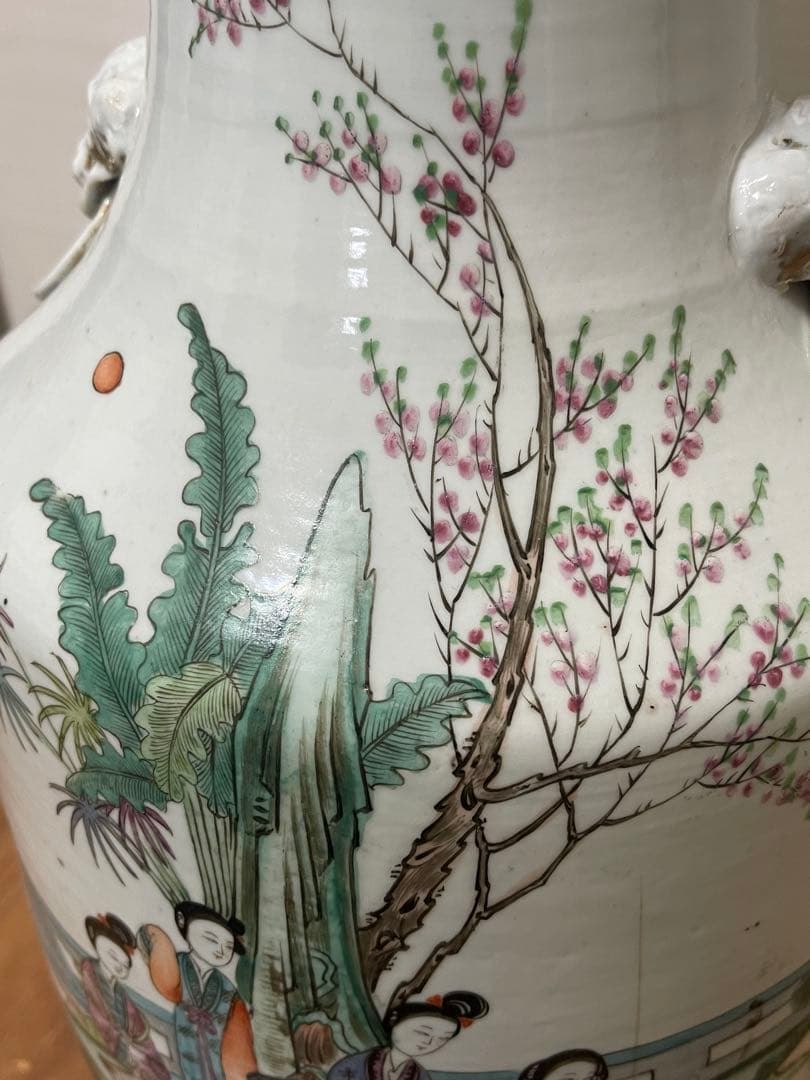 a sa hi　花瓶 58cm 焼き物 アンティーク　中国美術ニュウあり